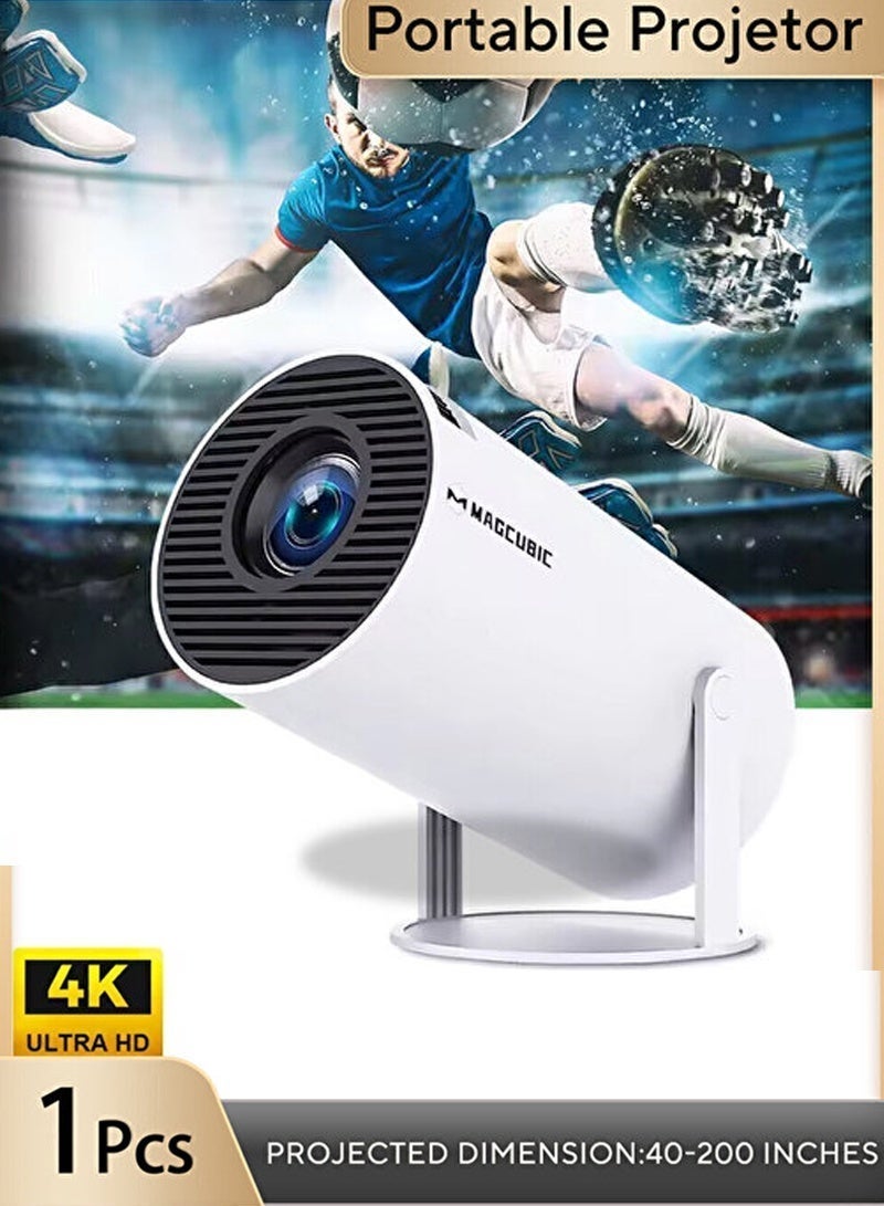 MAGCUBIC Mini Portable Projector - 5G Wifi 6 BT 5.0 Android 11, Projector 4K  Support 8000 Lumens, Horizontal Keystone Correction Auto Led Projector, Projector for Telephone - Image 1